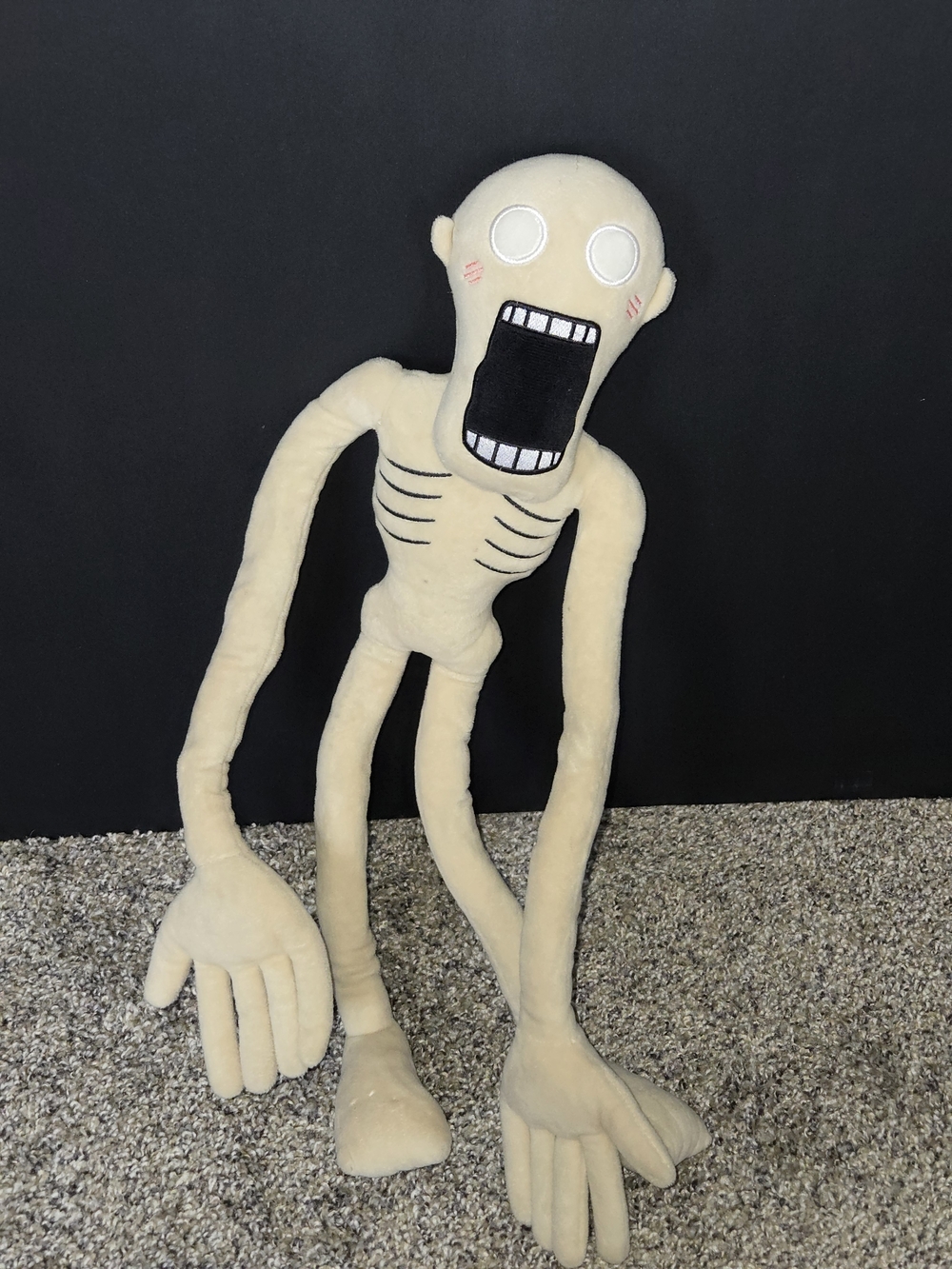 FIMIGID SCP-096 BONE KNIGHT SIREN HEAD POSEABLE PLUSH TOY MOVABLE 21" MONSTER